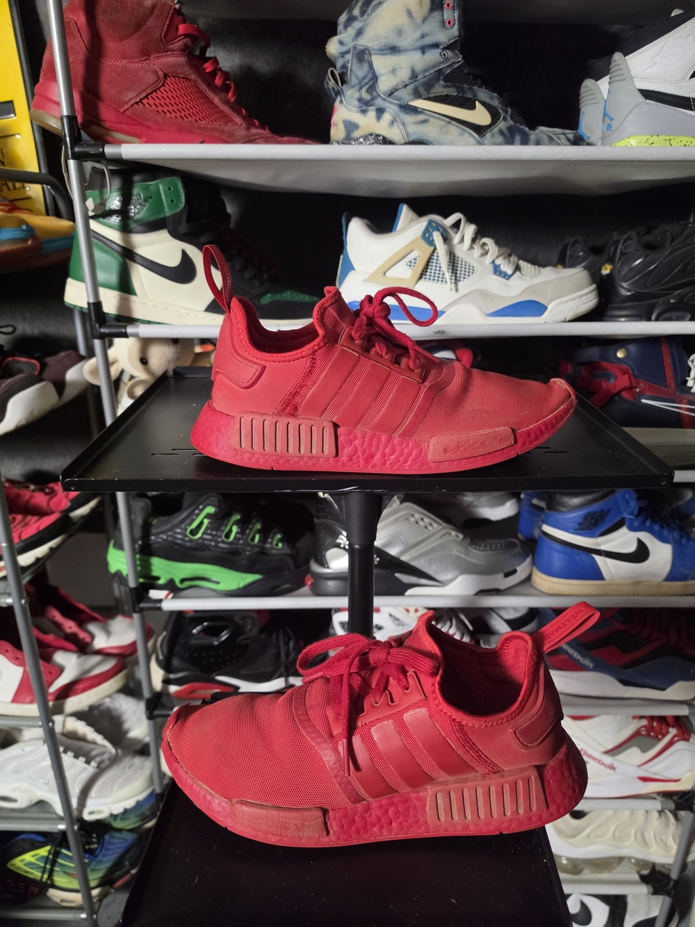 🔥 adidas Red NMD R1 Athletic Sneakers Men Size 8.5